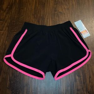 Black & pink athletic shorts